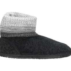 Giesswein Gezellige grijze pantoffels-Heren Pantoffels