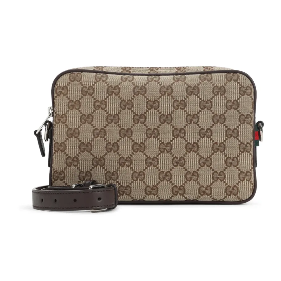 Gucci GG Canvas Small Crossbody Bag-Heren Tassen