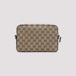 Gucci GG Canvas Small Crossbody Bag-Heren Tassen
