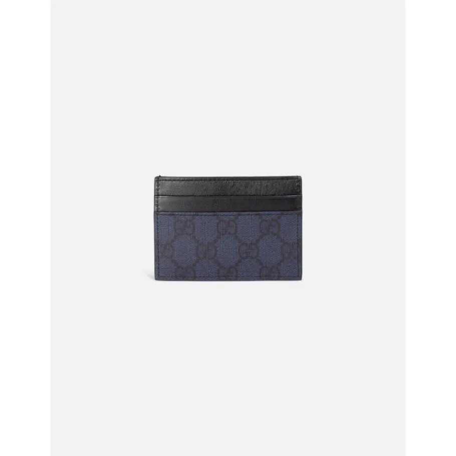Gucci GG Supreme Card Case-Heren Portefeuilles