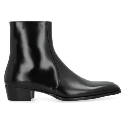 Saint Laurent Glad Leren Romeinse Laarzen-Heren Laarzen