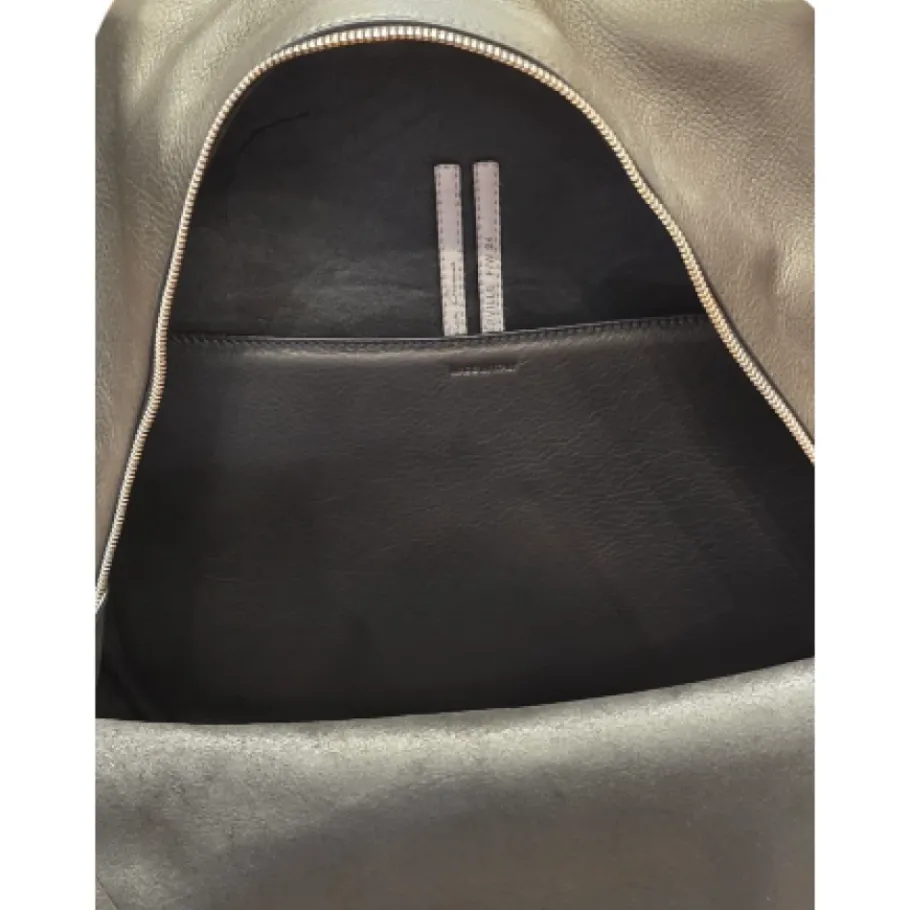 Rick Owens Glad Leren Rugzak met Ritsvakken-Heren Rugzakken|Tassen