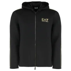 Emporio Armani EA7 Gold Label Viscose-Blend Hooded Sweatshirt-Heren Truien & Vesten