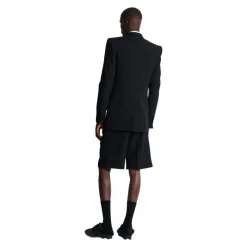 Balmain Grain de poudre blazer met satijnen revers-Heren Kostuums