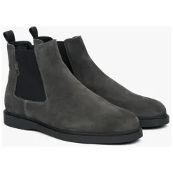 Estro Grijze Chelsea Boots-Heren Laarzen