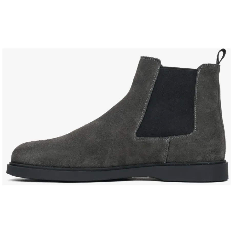 Estro Grijze Chelsea Boots-Heren Laarzen