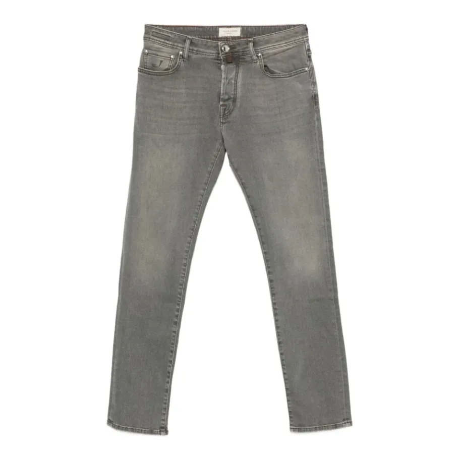 Jacob Cohën Grijze Getailleerde Broek AW25-Heren Jeans