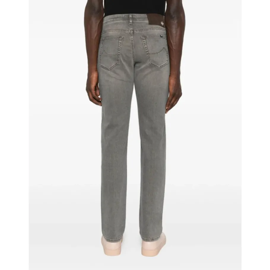 Jacob Cohën Grijze Getailleerde Broek AW25-Heren Jeans
