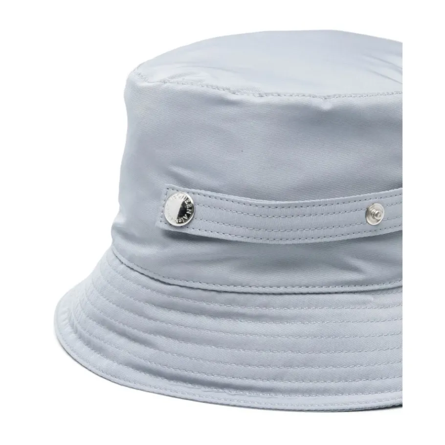 Alexander McQueen Grijze Katoenen Logo Print Verstelbare Hoed-Heren Hoeden