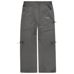 FLÂNEUR Grijze Nylon Utility Broek-Heren Broeken
