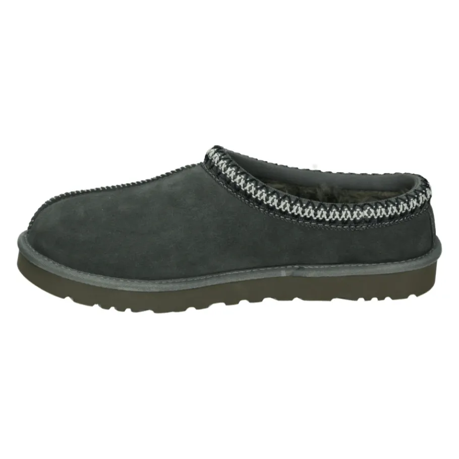 UGG Grijze Suède Pantoffels met Rubberen Zool-Heren Pantoffels