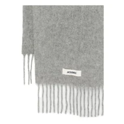 Jacquemus Grijze Wollen Sjaal AW25-Heren Sjaals