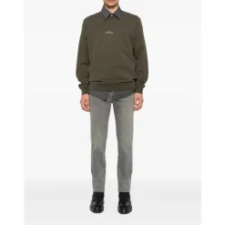 Jacob Cohën Grijze Zijde & Nylon Jeans-Heren Jeans