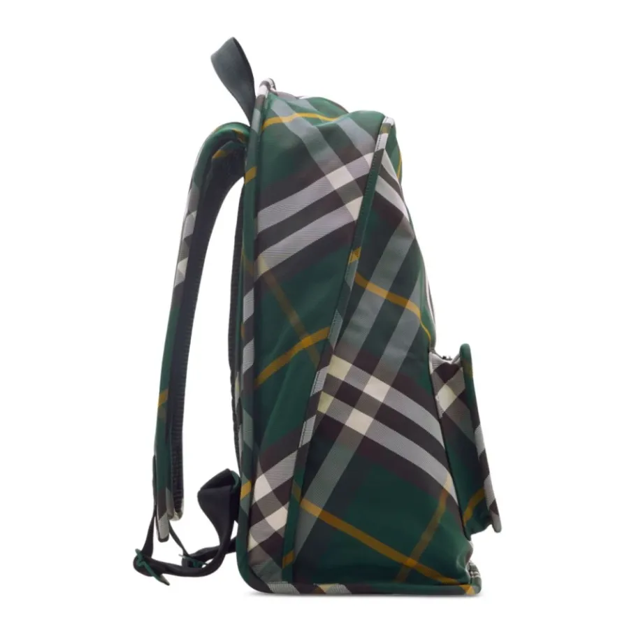 Burberry Groene Ivy Geruite Rugzak-Heren Rugzakken