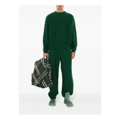 Burberry Groene Ivy Geruite Rugzak-Heren Rugzakken