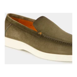 Santoni e Suède Loafers-Heren Instappers & Slip Ons