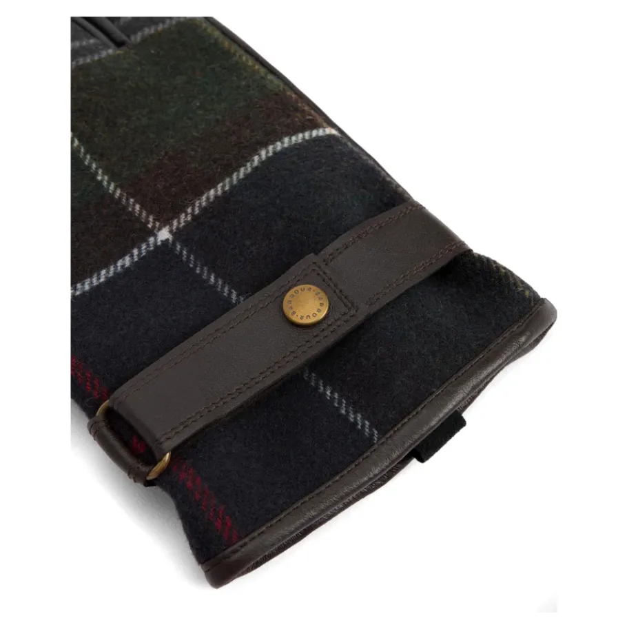 Barbour e Waterdichte Leren Wol Handschoenen-Heren Handschoenen