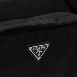 Prada Grote Re-Nylon en Saffiano lederen schoudertas-Heren Tassen