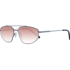 Serengeti Gunmetal Aviator Zonnebril met Oranje Lenzen-Heren Zonnebrillen