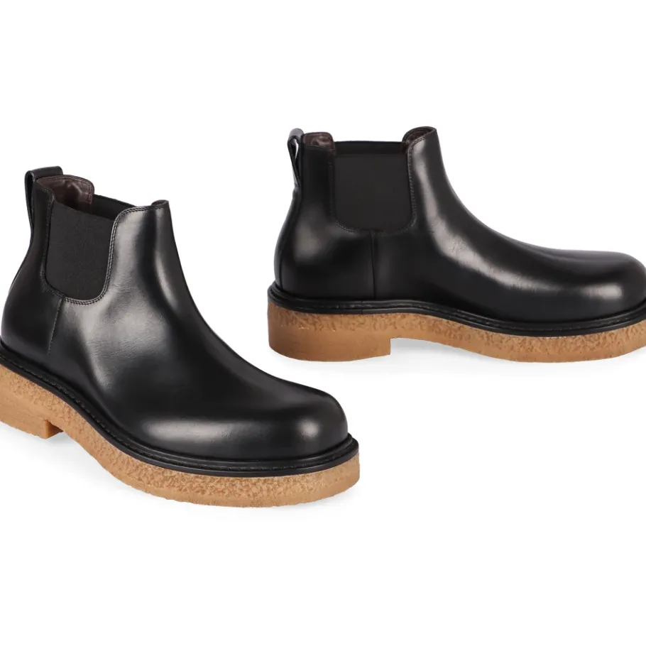 Bottega Veneta Haddock Leren Chelsea Boots-Heren Laarzen