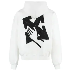 Off White Hand Arrow Boxy Hoodie-Heren Truien & Vesten