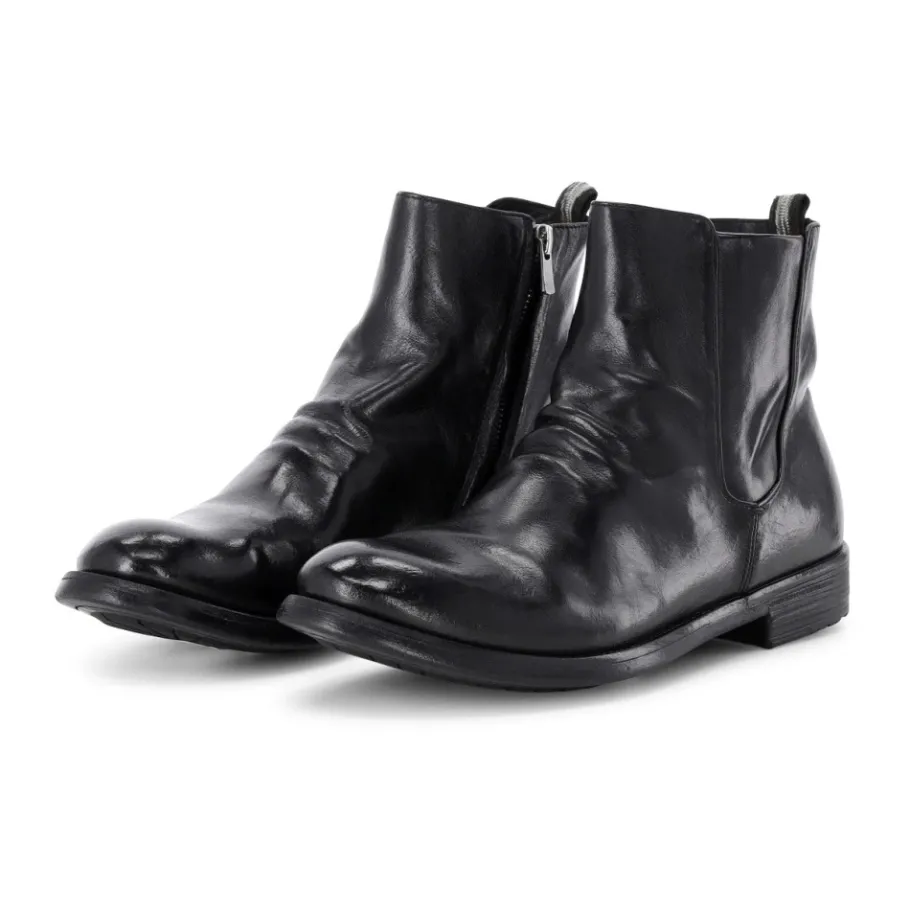 Officine Creative Handgemaakte leren enkellaarzen-Heren Laarzen