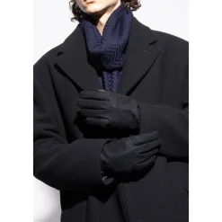 Emporio Armani Handschoenen met een applicatie in de vorm van een logo-Heren Handschoenen