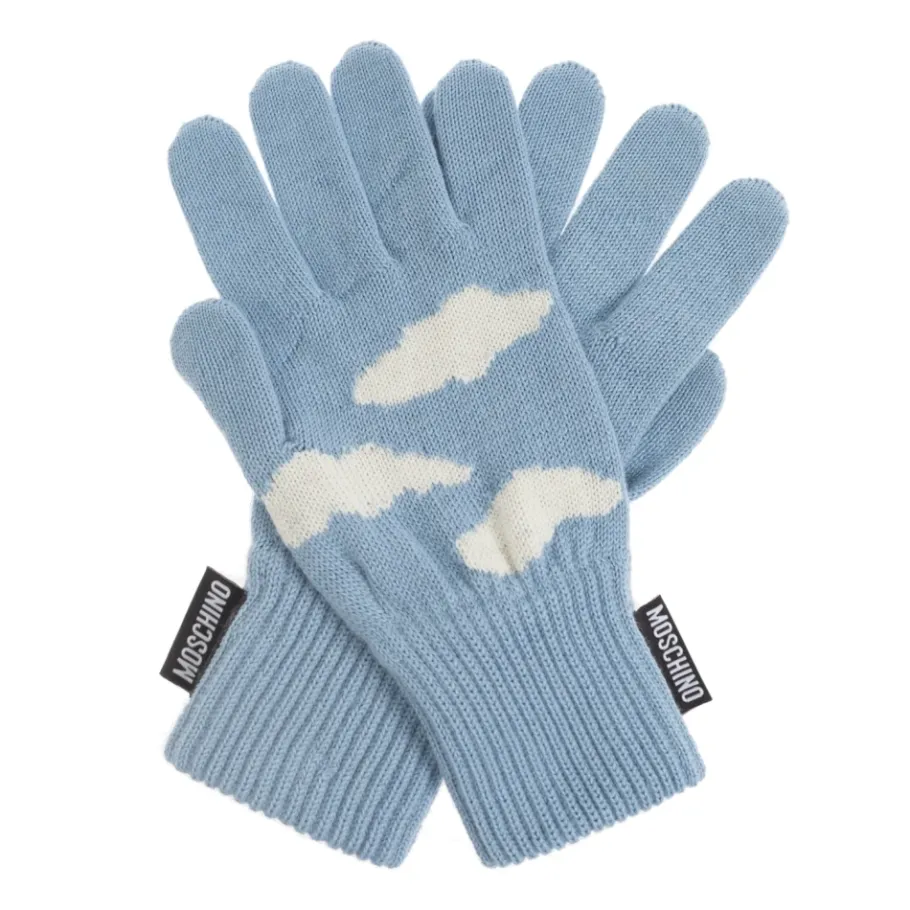 Moschino Handschoenen met een logopatch-Heren Handschoenen