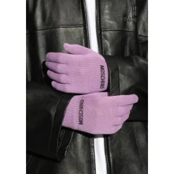 Moschino Handschoenen met geborduurd logo-Heren Handschoenen