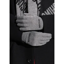Moschino Handschoenen met logo-Heren Handschoenen