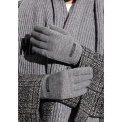 Moschino Handschoenen met logo-Heren Handschoenen