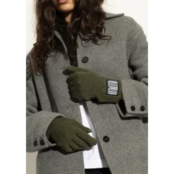 Moschino Handschoenen met logopatch-Heren Handschoenen