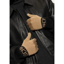 Moschino Handschoenen met lurex draad-Heren Handschoenen