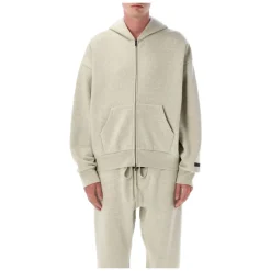 Fear Of God Heather Stone Gebreide Hoodie SS25-Heren Truien & Vesten
