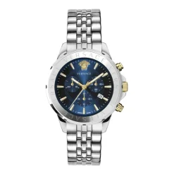 Versace Heren Chronograaf Signature Horloge Blauw-Heren Horloges