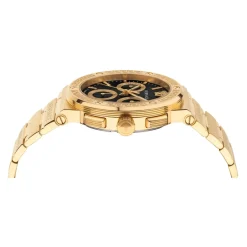 Versace Heren Horloge Armband GRECA LOGO CHR Armband Roestvrij Staal Goud VEZ9004 21-Heren Horloges