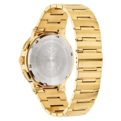 Versace Heren Horloge Armband GRECA LOGO CHR Armband Roestvrij Staal Goud VEZ9004 21-Heren Horloges