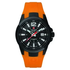 Swiss Alpine Military Heren Horloge Oranje 7058-1879SAM-Heren Horloges