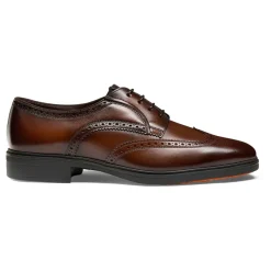 Santoni Heren leren Easy brogue veterschoen-Heren Nette Schoenen