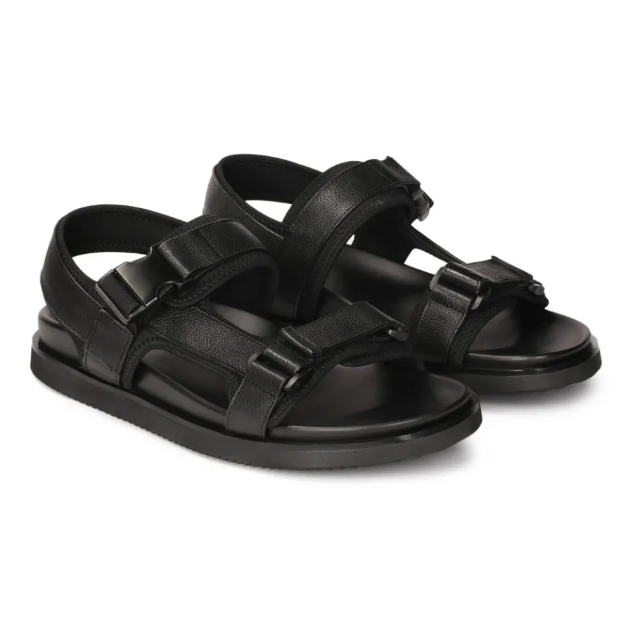 Kazar Heren leren sandalen met verstelbare banden-Heren Sandalen