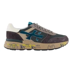 Premiata Heren Mick Sneaker /Blauw-Heren Sneakers