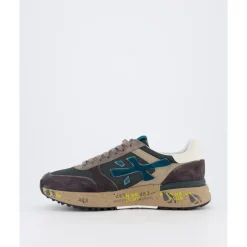 Premiata Heren Mick Sneaker /Blauw-Heren Sneakers