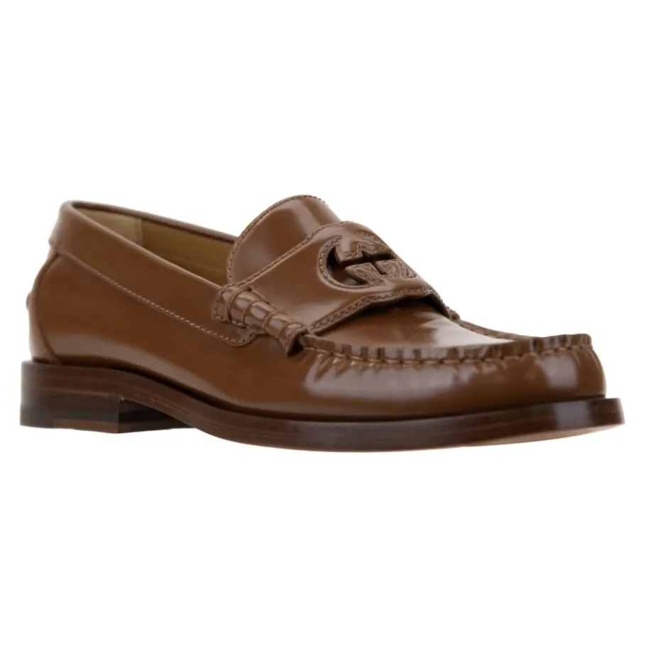 Gucci Heren Slip-On Leren Loafers-Heren Instappers & Slip Ons