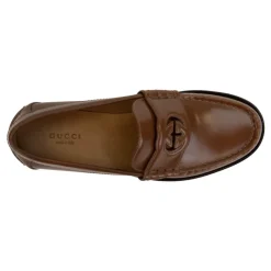 Gucci Heren Slip-On Leren Loafers-Heren Instappers & Slip Ons