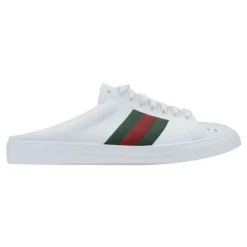 Gucci Heren Slip-On Sandalen met Bicolor Banden-Heren Instappers & Slip Ons