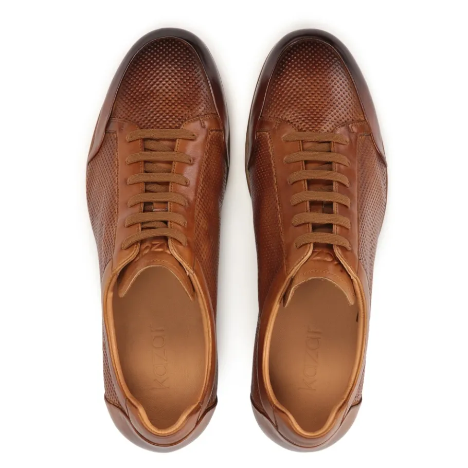 Kazar Heren suède casual schoenen met een gelaagd bovenwerk-Heren Nette Schoenen