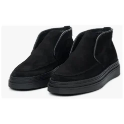 Estro Heren e Warme Verhoogde Loafers gemaakt van Echt Italiaans Premium Velours-Heren Laarzen