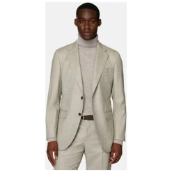 Boggi Milano Herenkostuum in keper van zuivere wol-Heren Kostuums