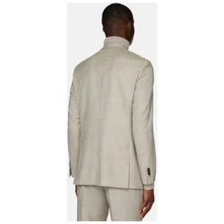 Boggi Milano Herenkostuum in keper van zuivere wol-Heren Kostuums