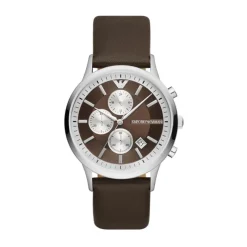 Emporio Armani Herenmode Chronograaf Horloge Bruin-Heren Horloges